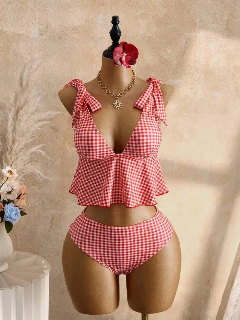 Gingham Tankini